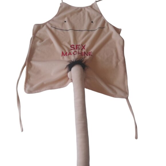 Sex Machine Men's Apron Naughty Novelty Penis Apron Gag Gift - Picture 2 of 11